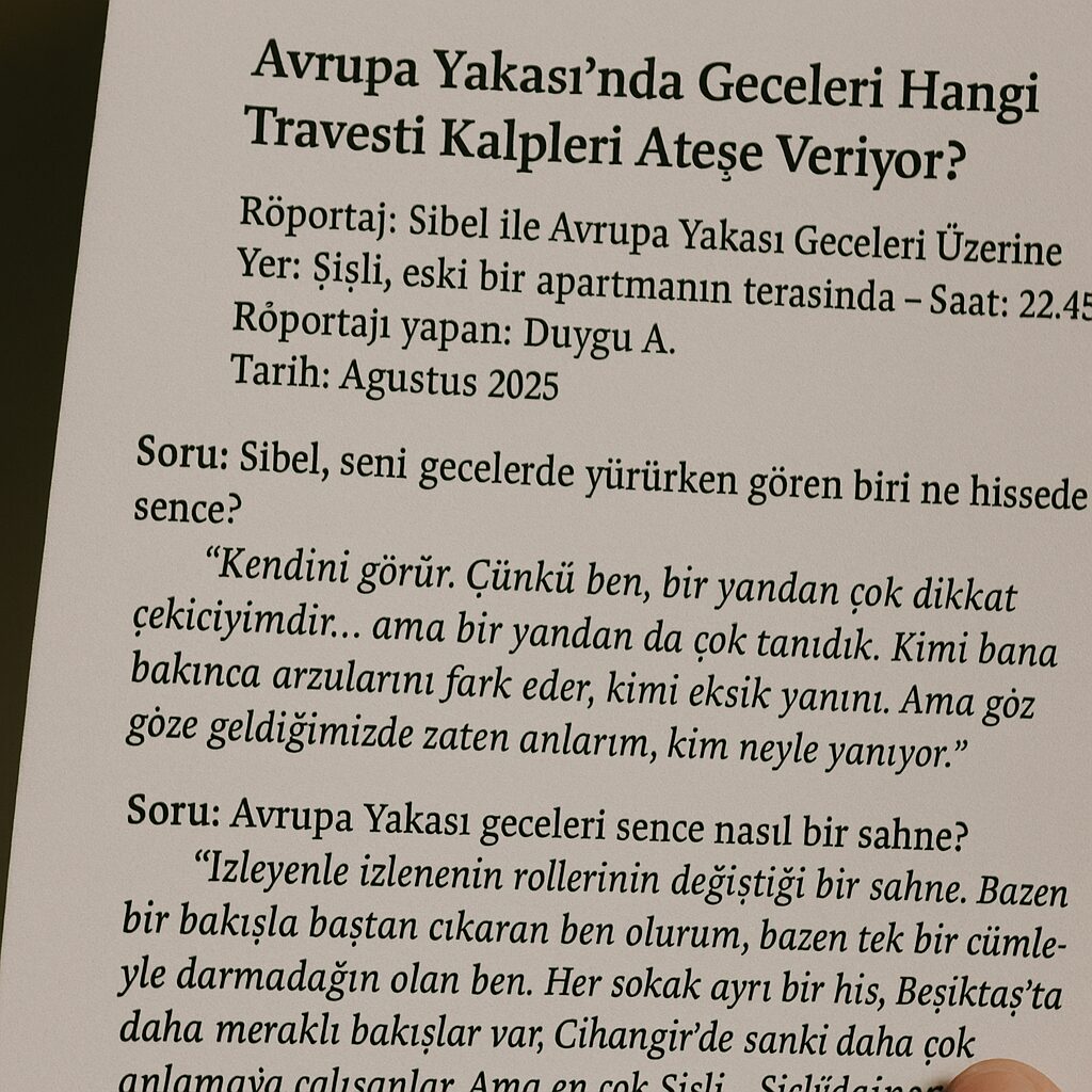 Avrupa Yakası’nda Geceleri Hangi Travesti Kalpleri Ateşe Veriyor?